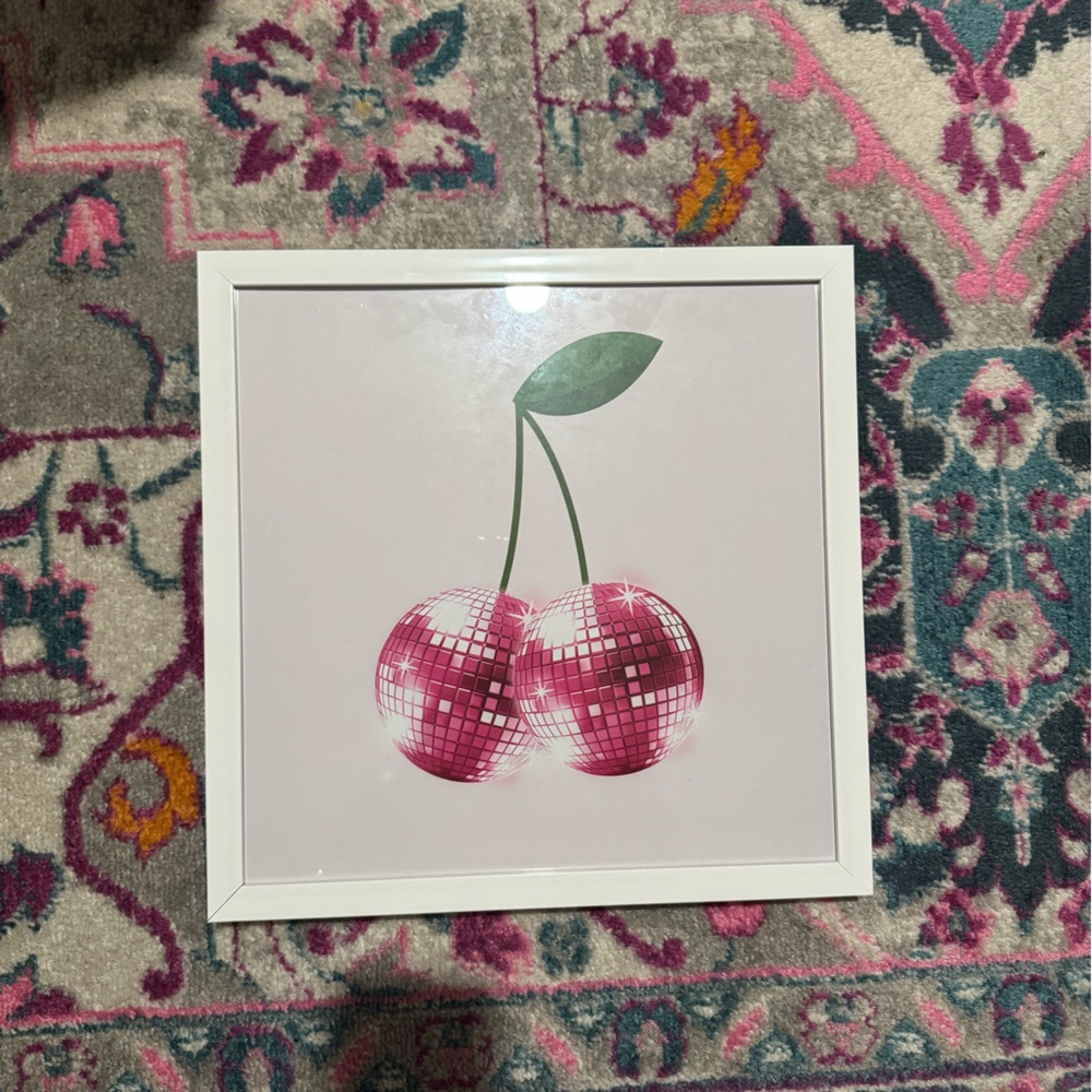Pink Disco Cherry Wall Art